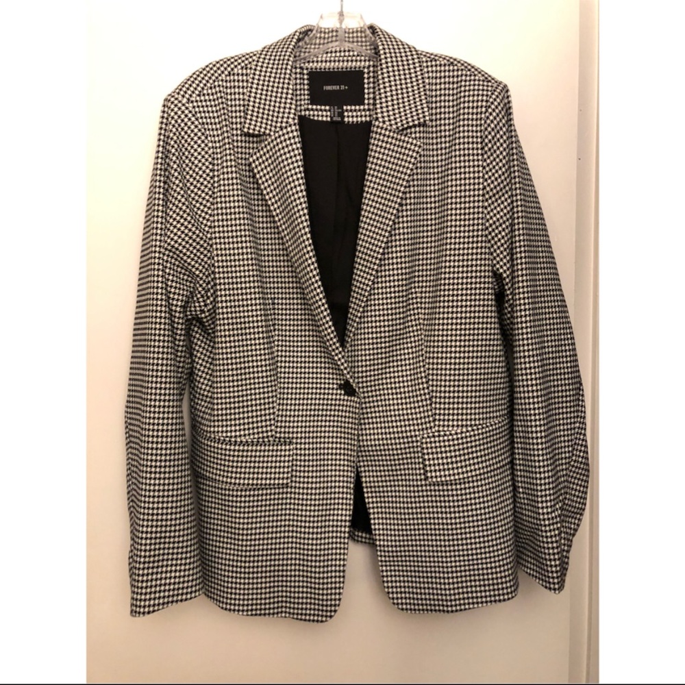 Forever 21+ Houndstooth Blazer